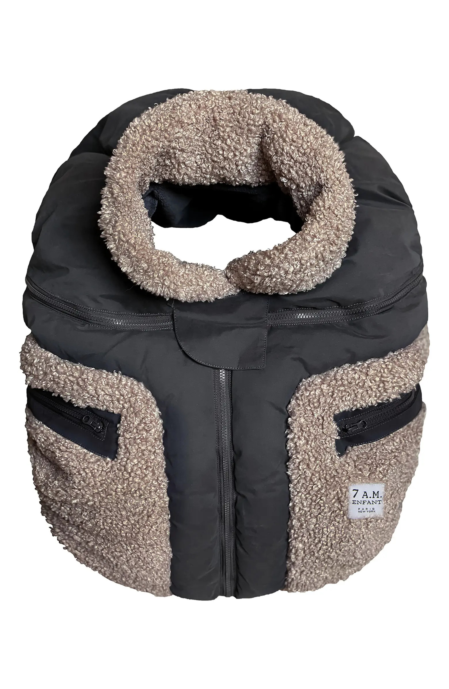 7 A.M. Enfant 7 A.M. Faux Shearling Trim Car Seat Cocoon | Nordstrom | Nordstrom
