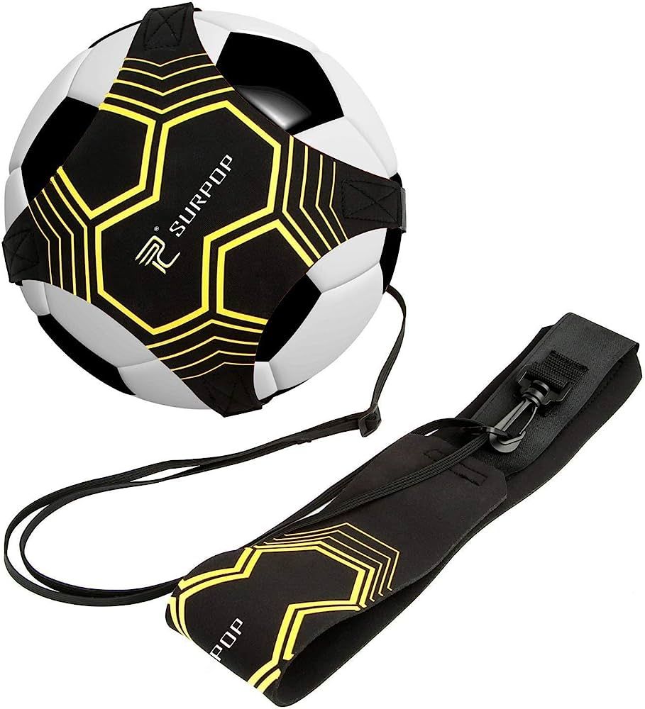 Soccer/Volleyball/Rugby Trainer, Football Kick Throw Solo Practice Training Aid Control Skills Ad... | Amazon (US)