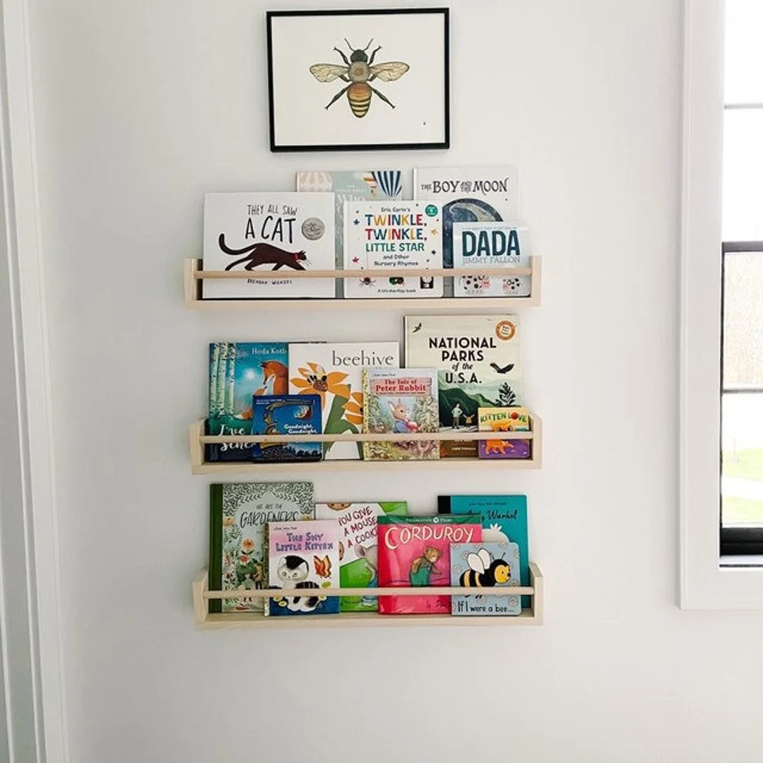 Nursery Bookshelf Nursery Shelves Children's Bookshelves - Etsy | Etsy (US)