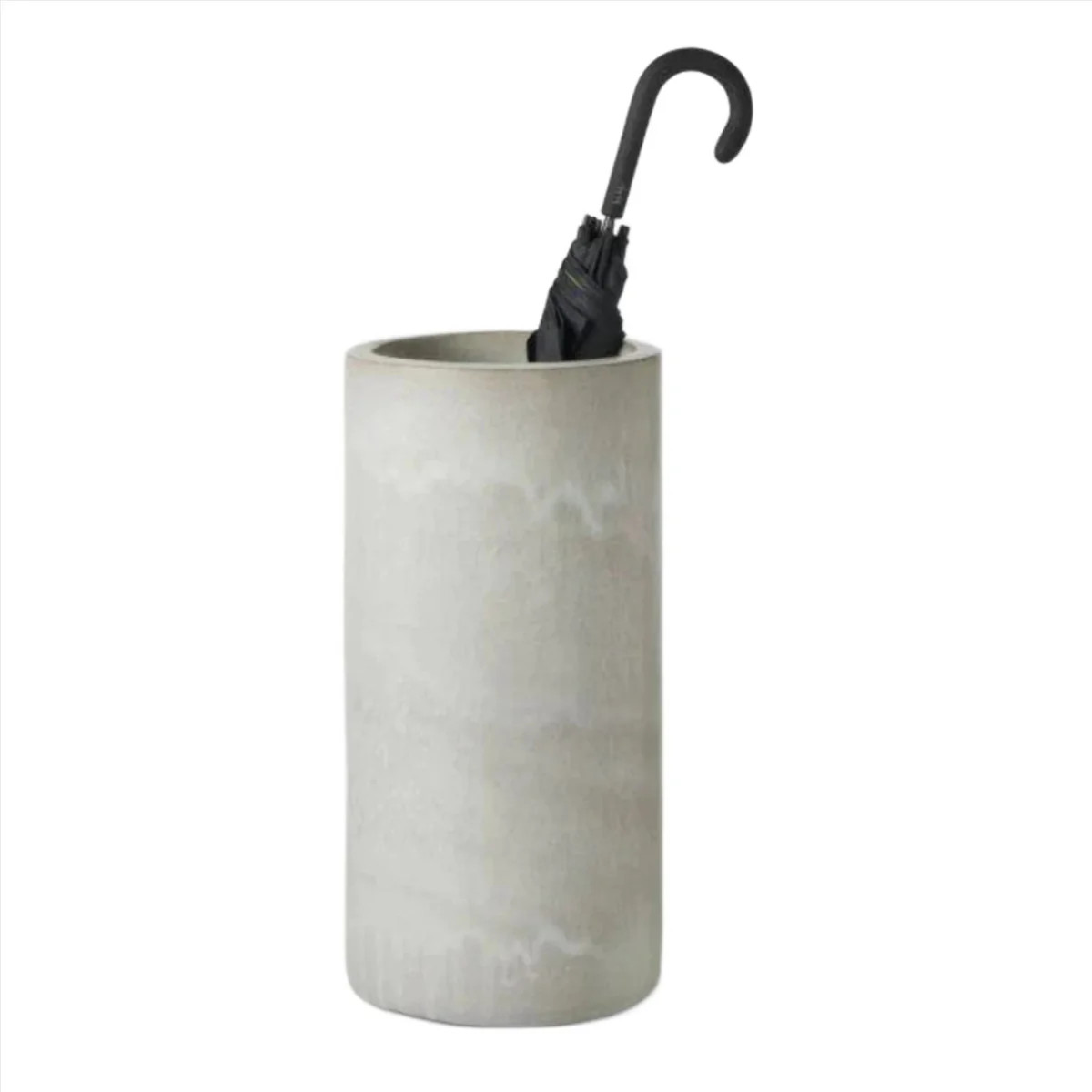 Maribo Ceramic Rustic White Stoneware Umbrella Stand | The Well Appointed House, LLC