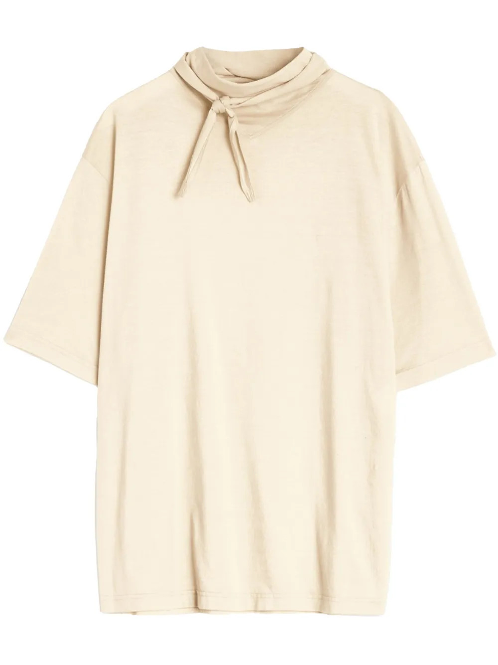 LEMAIRE foulard detail t-shirt - Neutrals | Farfetch Global