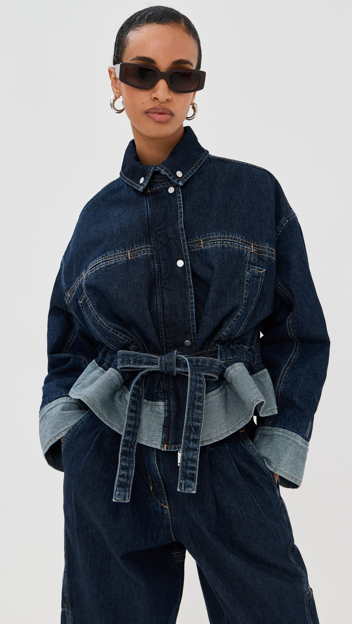 Boxy Jacket with Waist Ties | Shopbop