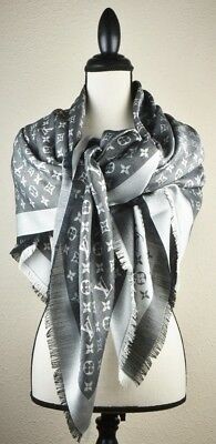 NEW LV Monogram Denim BLACK Silk Scarf/Shawl 100% Authentic M71378 Louis Vuitton | eBay | eBay US