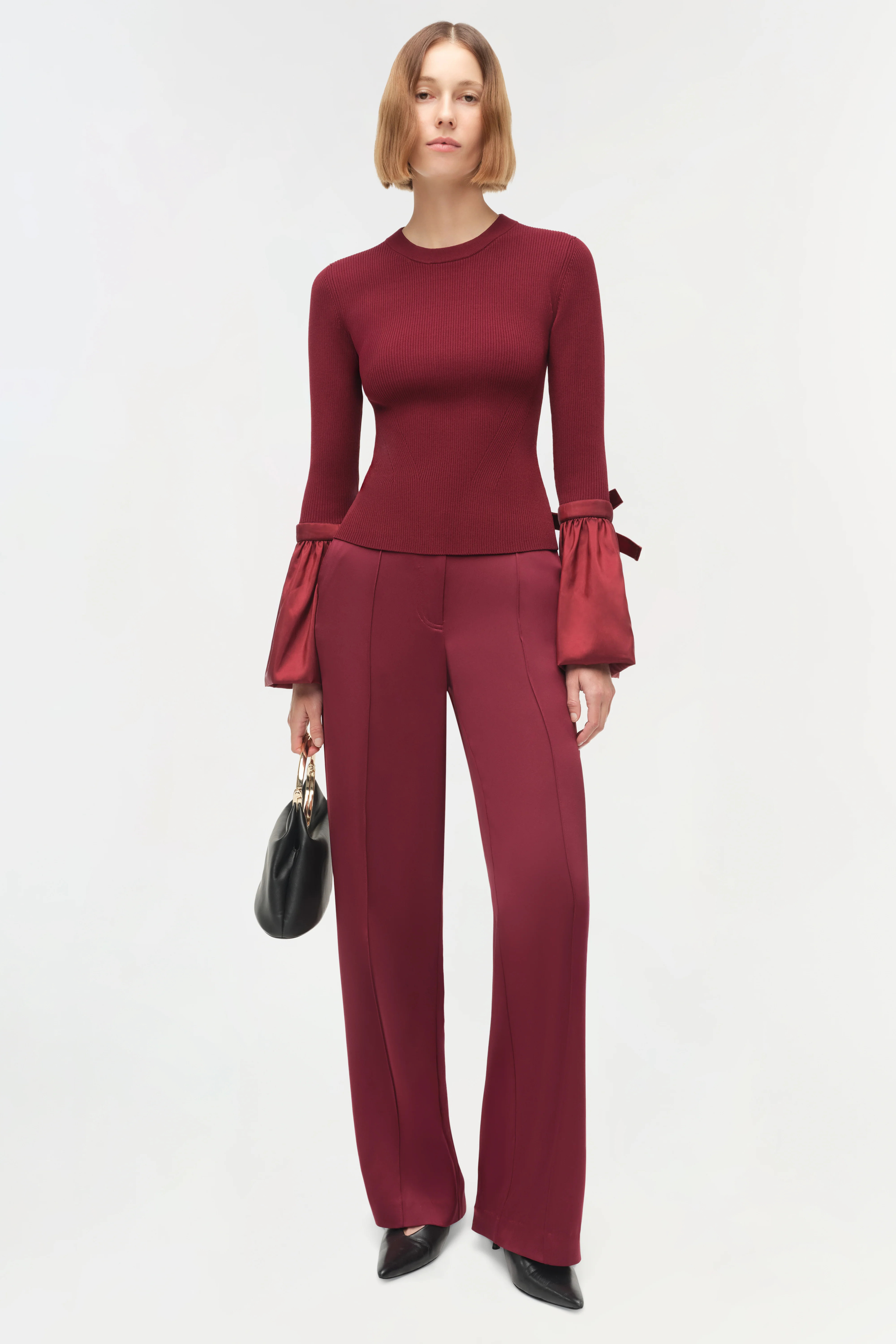 Agata Taffeta Knit Top | Simkhai