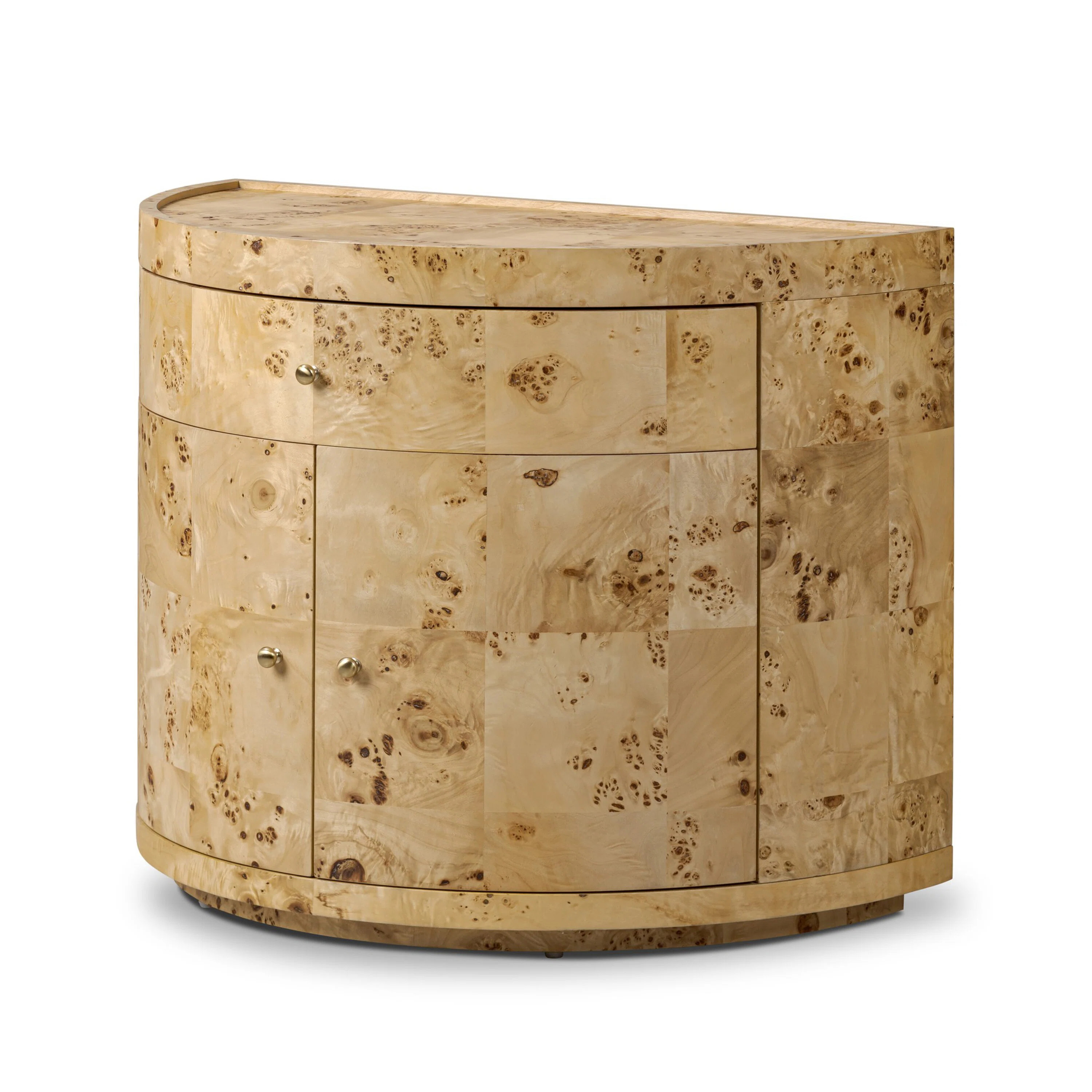 Ebern Designs Wlosinska Nightstand-Natural Poplar Burl | Wayfair | Wayfair North America