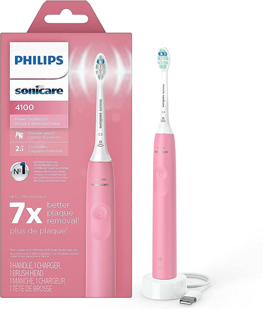 Philips Sonicare ProtectiveClean 4100 Rechargeable Electric Power Toothbrush, Pink, HX6815/01 | Amazon (US)
