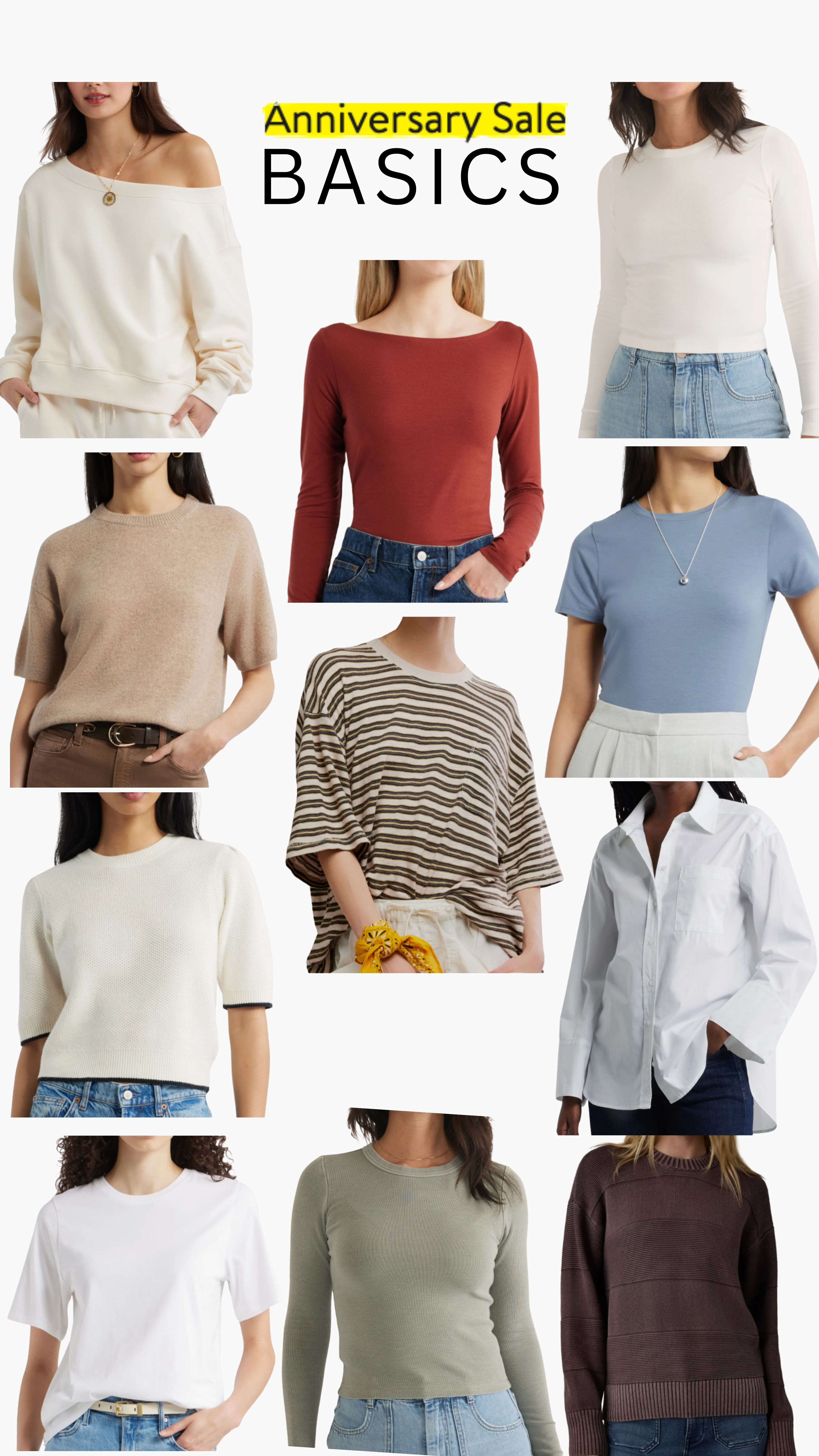 The pieces you’ll wear on repeat 🤍✨ The Nordstrom Sale is the perfect time to refresh your everyday wardrobe with elevated basics that make getting dressed effortless. From classic sweaters and versatile layers to the perfect tees and timeless staples, these are the closet essentials that will carry you through the season and beyond. 

 #LTKootd #LTKSeasonal #LTKSaleAlert