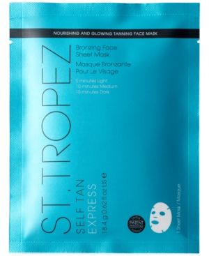 St. Tropez Self Tan Express Bronzing Face Sheet Mask | Macys (US)