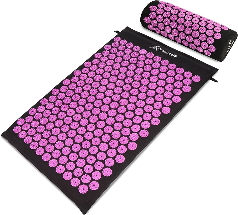 ProsourceFit Acupressure Mat and Pillow Set for Back/Neck Pain Relief and Muscle Relaxation | Amazon (US)