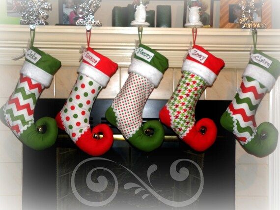 Christmas stocking - personalized elf stocking
                    
                
            ... | Etsy (US)