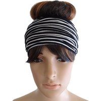 Black & White Stripe Headband.stripe Head Wrap | Etsy (US)