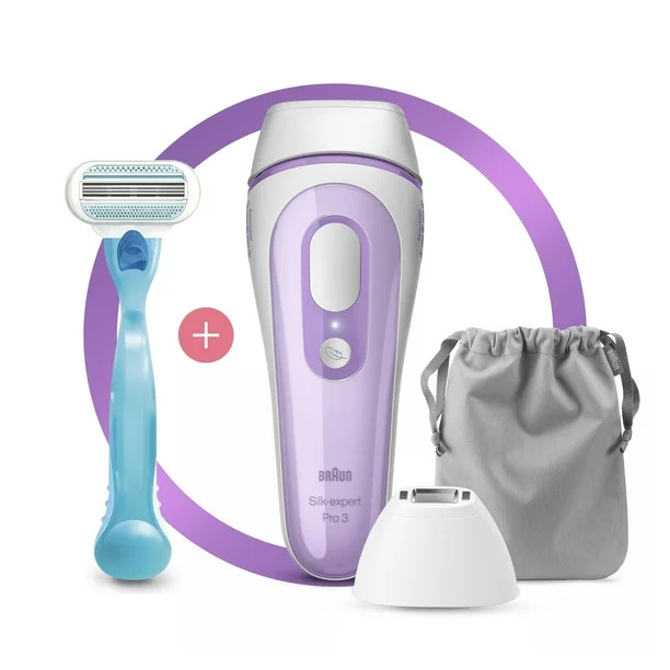 Braun Silk·expert Pro 3 PL3111 Women's IPL, White & Lilac - Walmart.com | Walmart (US)