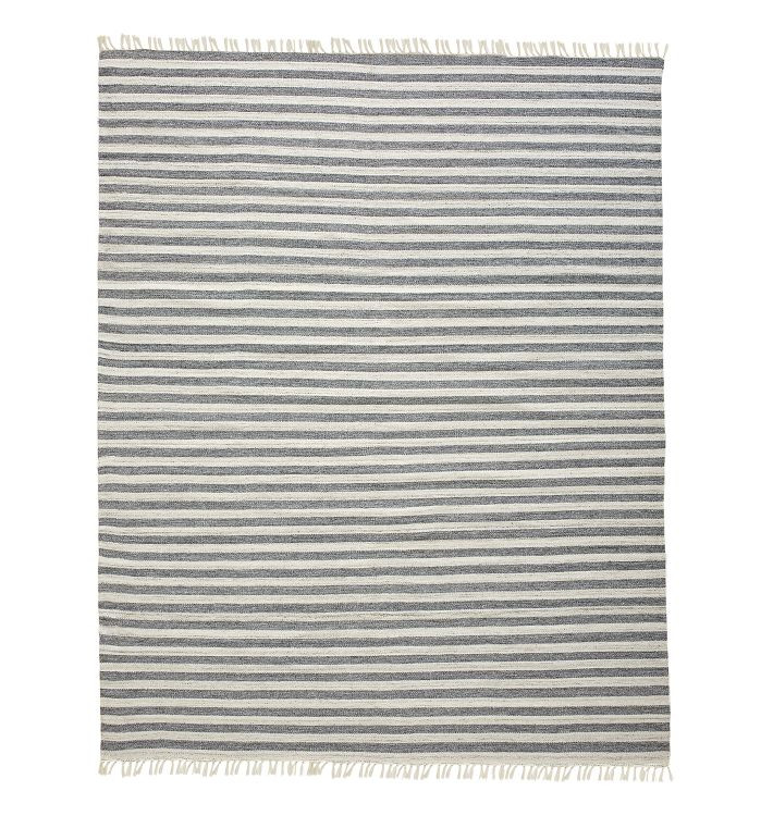 Heathered Stripe Indoor/Outdoor Flatweave Rug | Rejuvenation