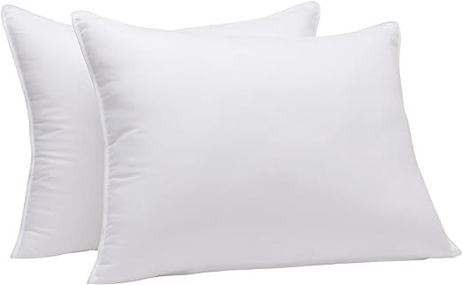 Amazon Basics Down-Alternative Pillows, Soft Density for Stomach and Back Sleepers - 20 x 36 inch... | Amazon (US)