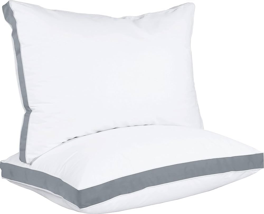 Utopia Bedding Bed Pillows for Sleeping Queen Size (Grey), Set of 2, Cooling Hotel Quality, Gusse... | Amazon (CA)