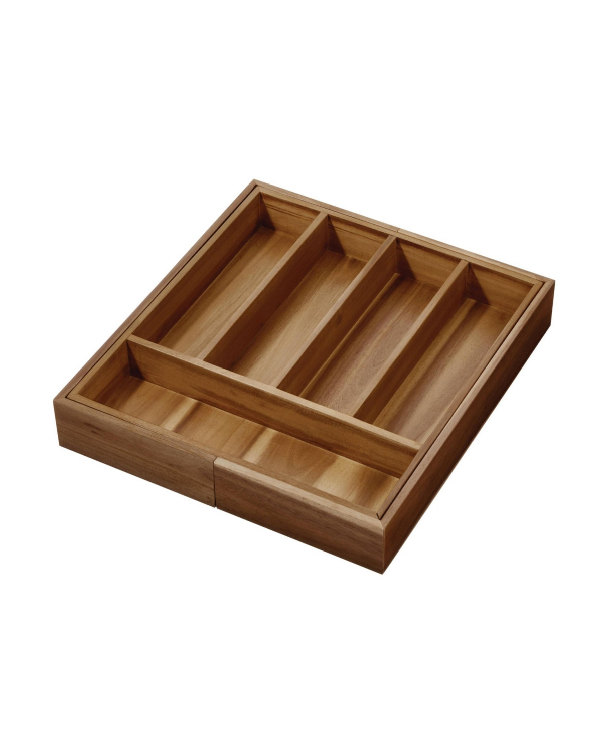 iDesign Expandable Acacia Wood Cutlery Drawer Organizer -Natural - Natural | Macy's