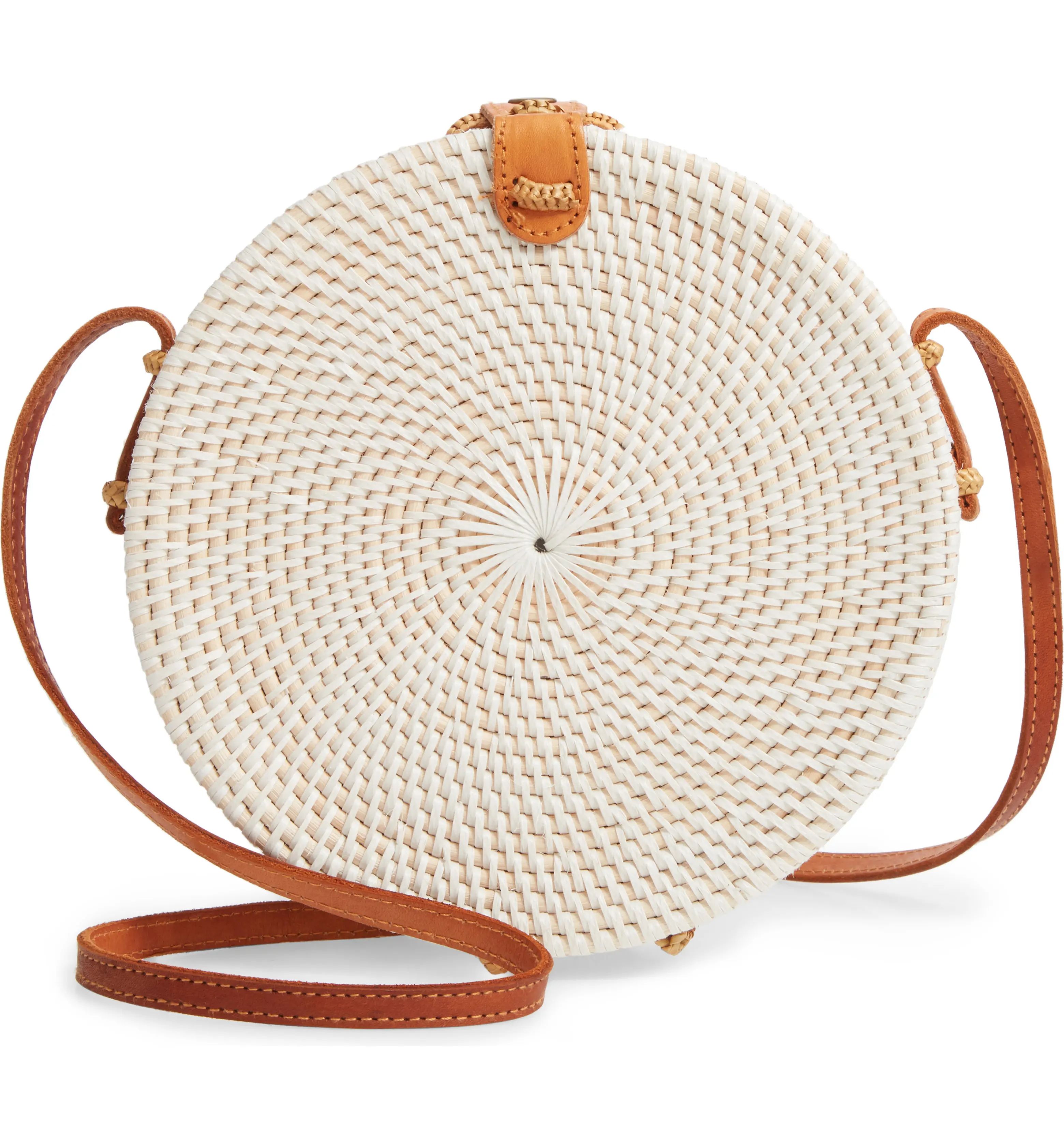 Woven Rattan Canteen Bag | Nordstrom