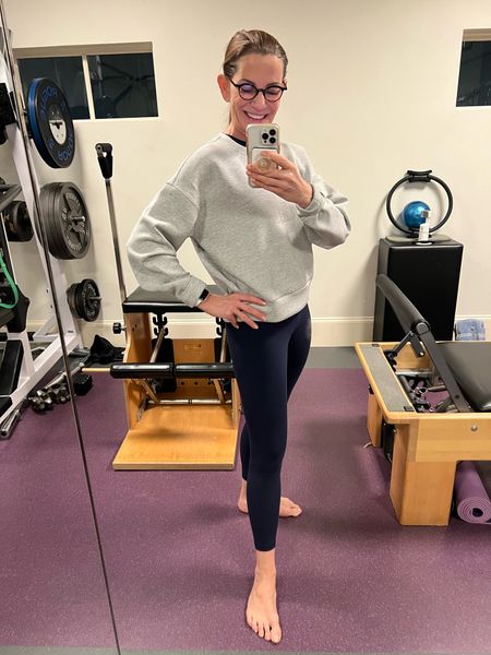 THIS sweatshirt y’all!!!! Yikes I’m in love! So comfortable, so soft, so versatile. Perfect for workouts, or to throw on with jeans shorts, you know it. Size down as it runs large.

#LTKfitness #LTKstyletip #LTKover40