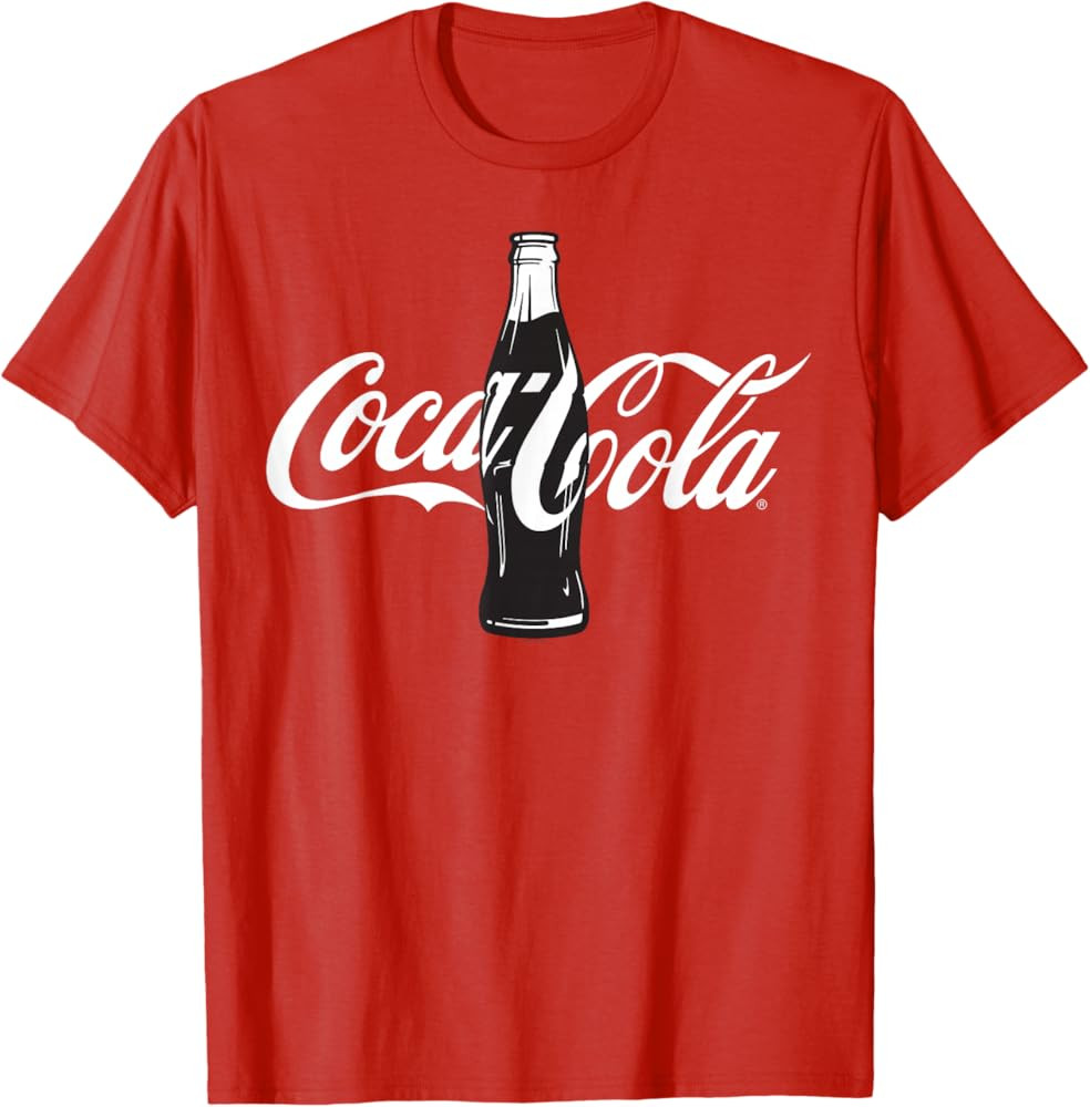 Coca Cola Single Glass Bottle T-Shirt | Amazon (US)