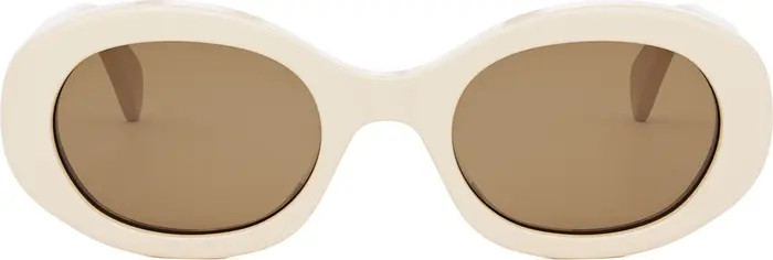 Triomphe 52mm Oval Sunglasses | Nordstrom