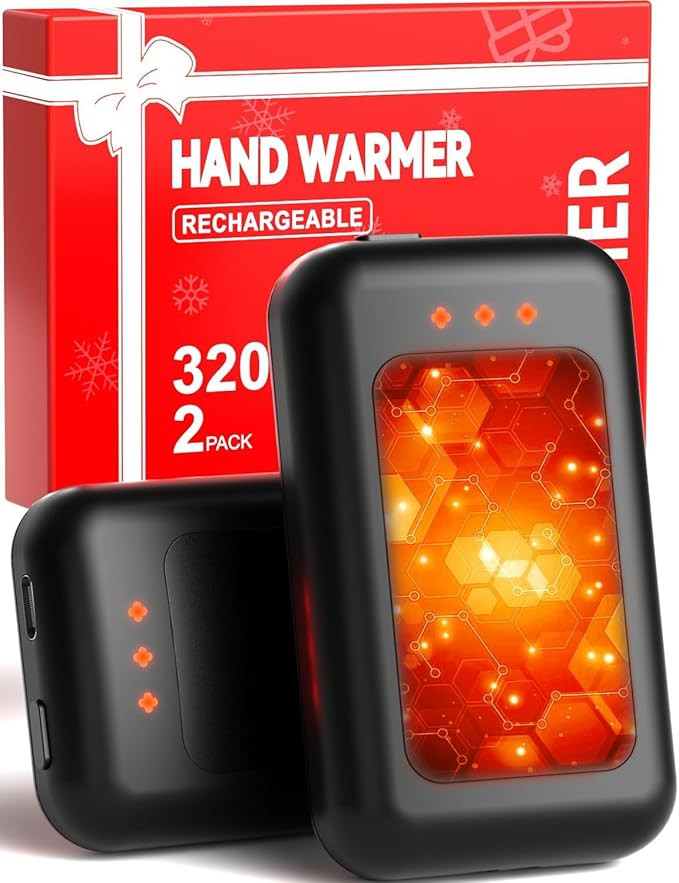Hand Warmers Rechargeable, 2 Pack 6400mAh Electric Hand Warmer, 16 Hours Lasting, Great for Outdo... | Amazon (US)