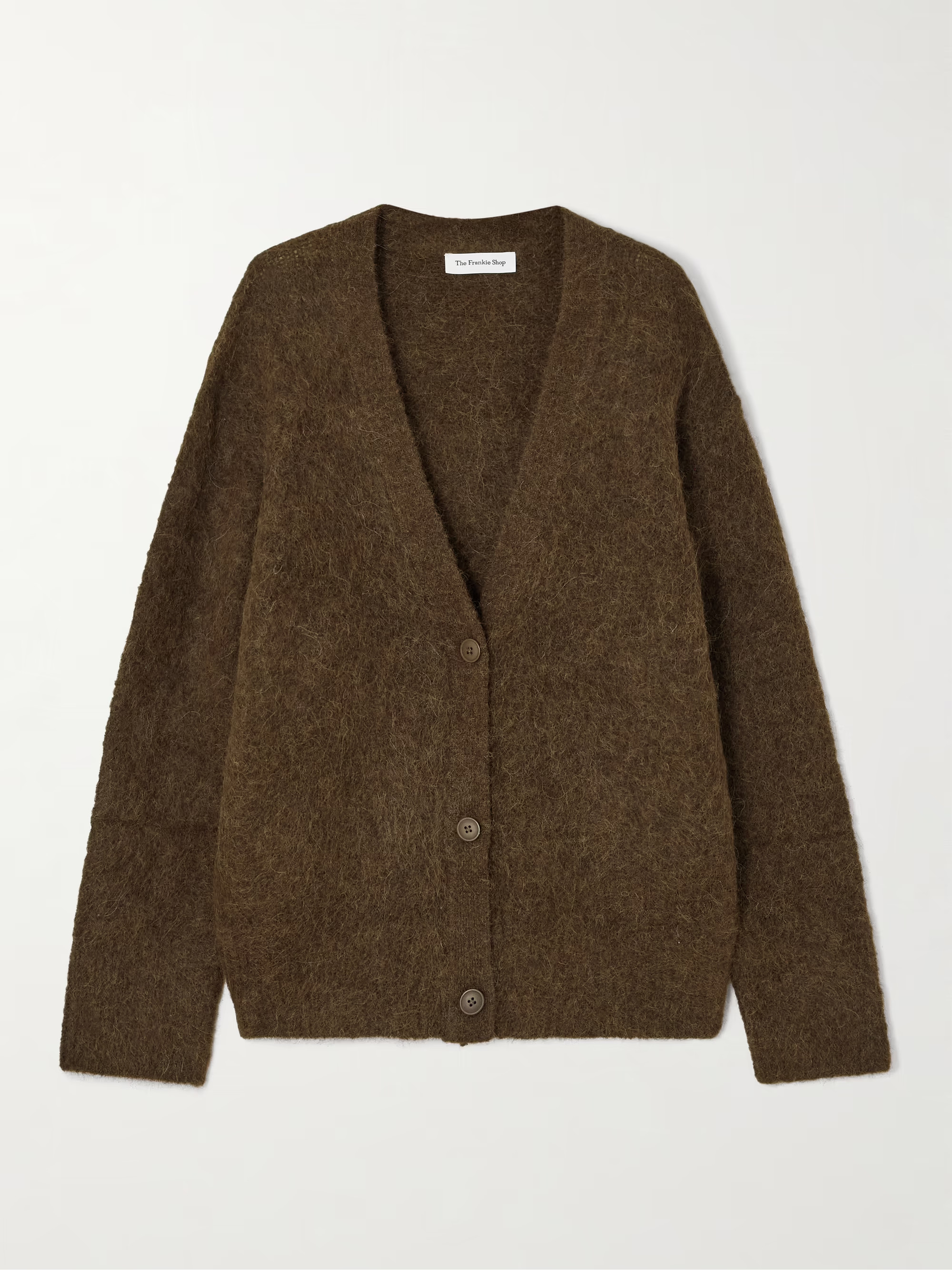 Elland brushed alpaca-blend cardigan | NET-A-PORTER (US)