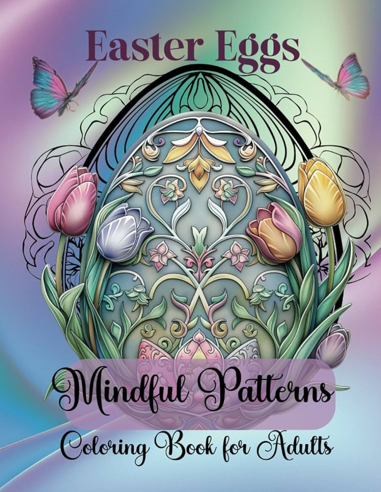 Easter Eggs Mindful Patterns Coloring Book for Adults: 52 Beautifully Intricate Easter Egg Mandal... | Amazon (US)