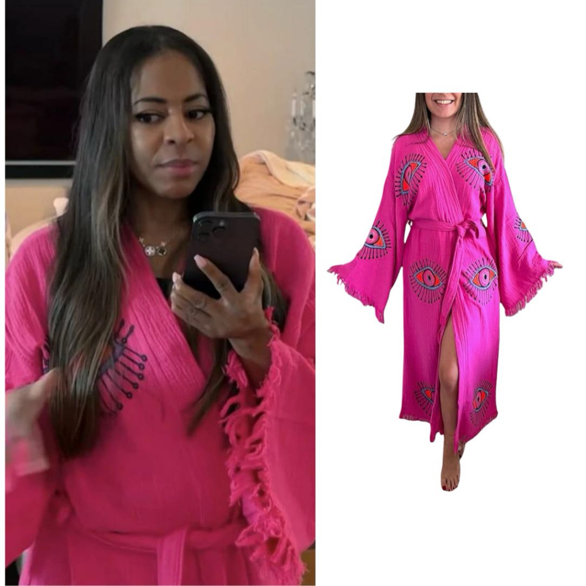 Mary Cosby’s Pink Evil Eye Robe