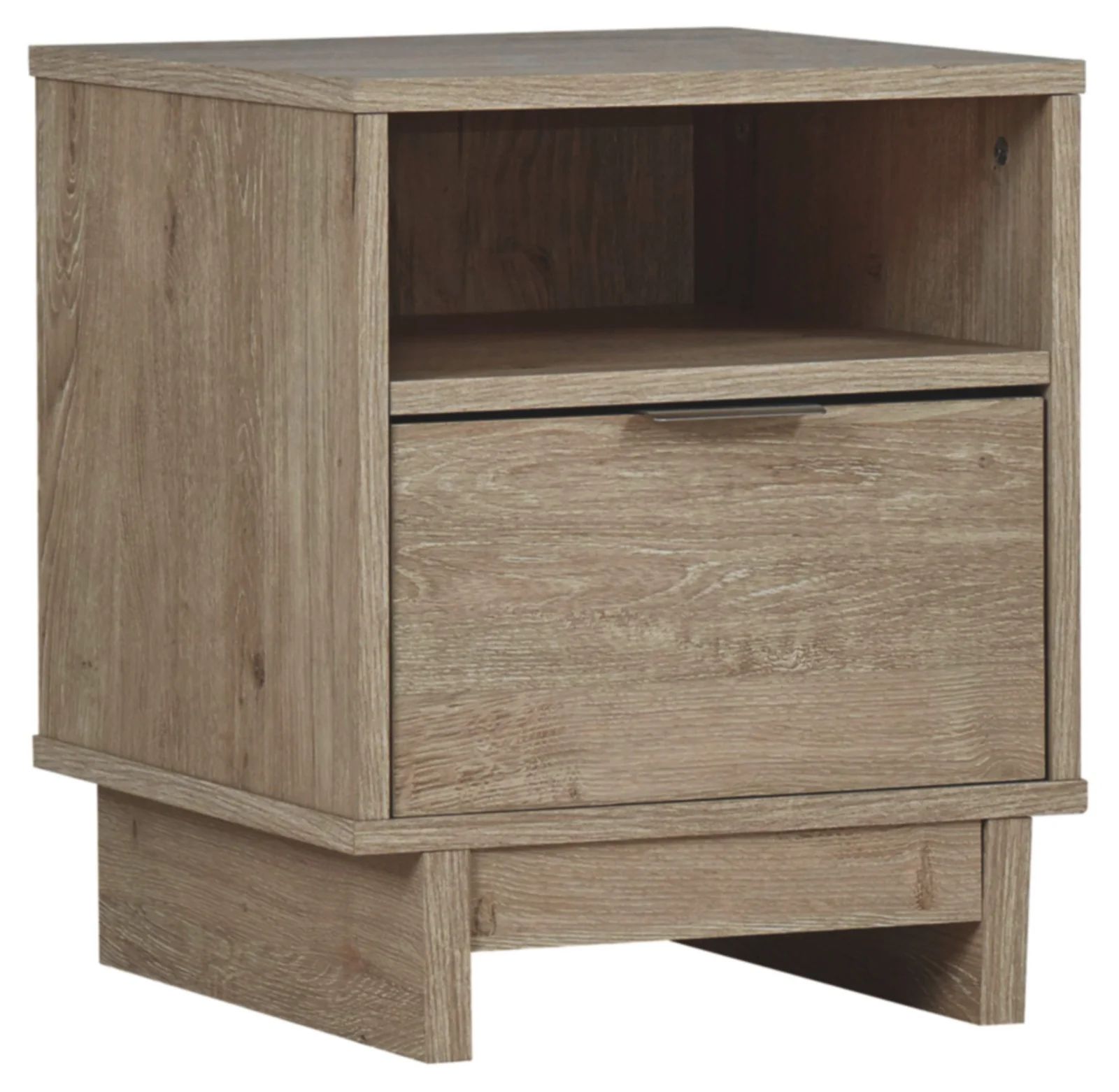 Altie 18.78'' Tall 1 - Drawer Nightstand in Natural/Light Brown | Wayfair North America