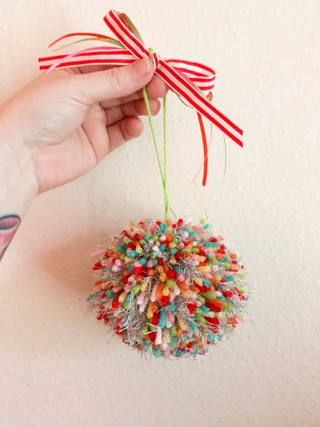Whoville Christmas Pom Pom Ornaments/large Pom Poms/christmas - Etsy | Etsy (US)