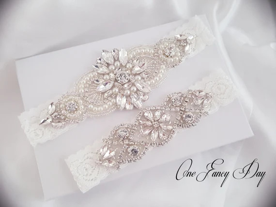 Wedding Garter Set Bridal Garter Set Lace Garter Set - Etsy | Etsy (US)