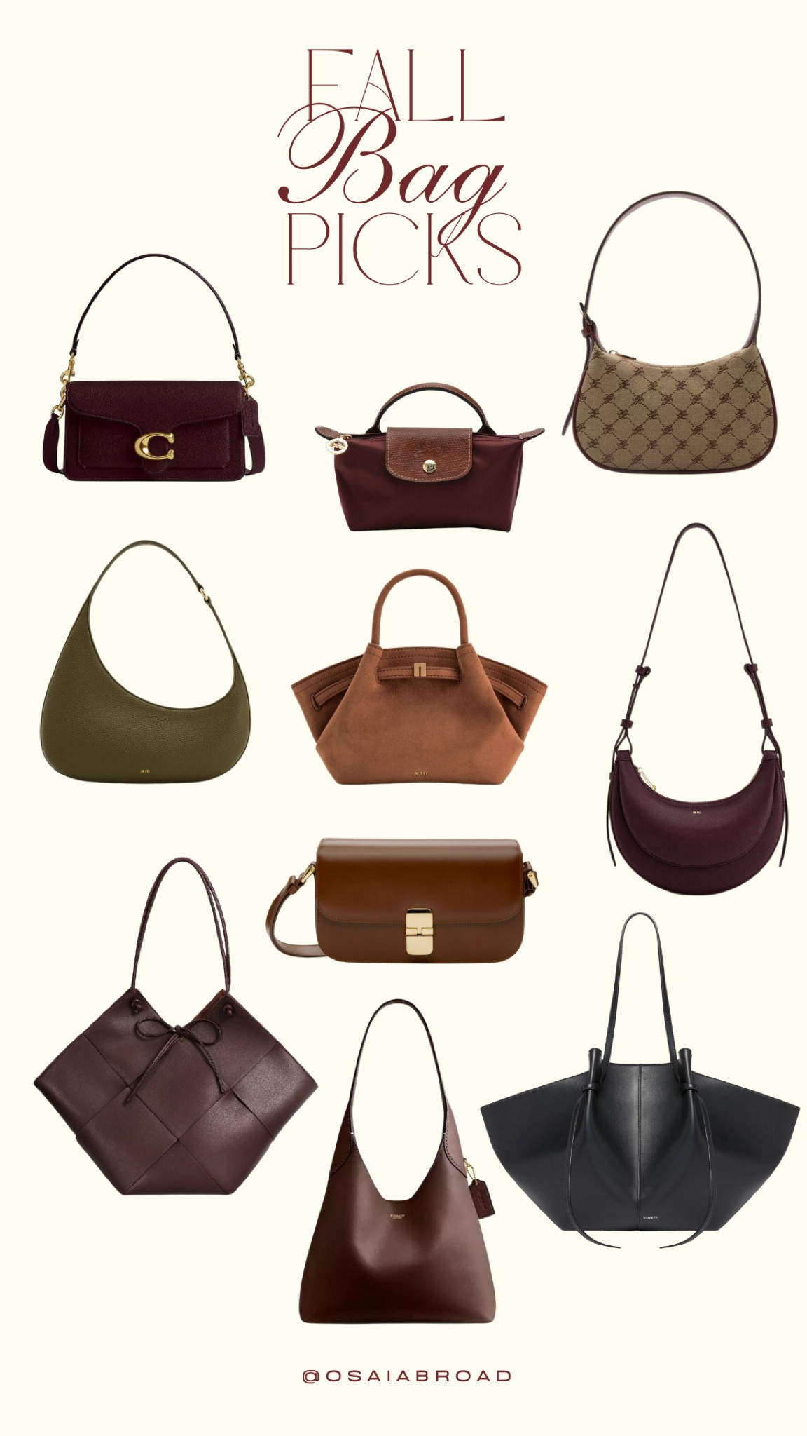 Fall bag picks 👜🤎 

#LTKbag #LTKcanada #LTKautumn