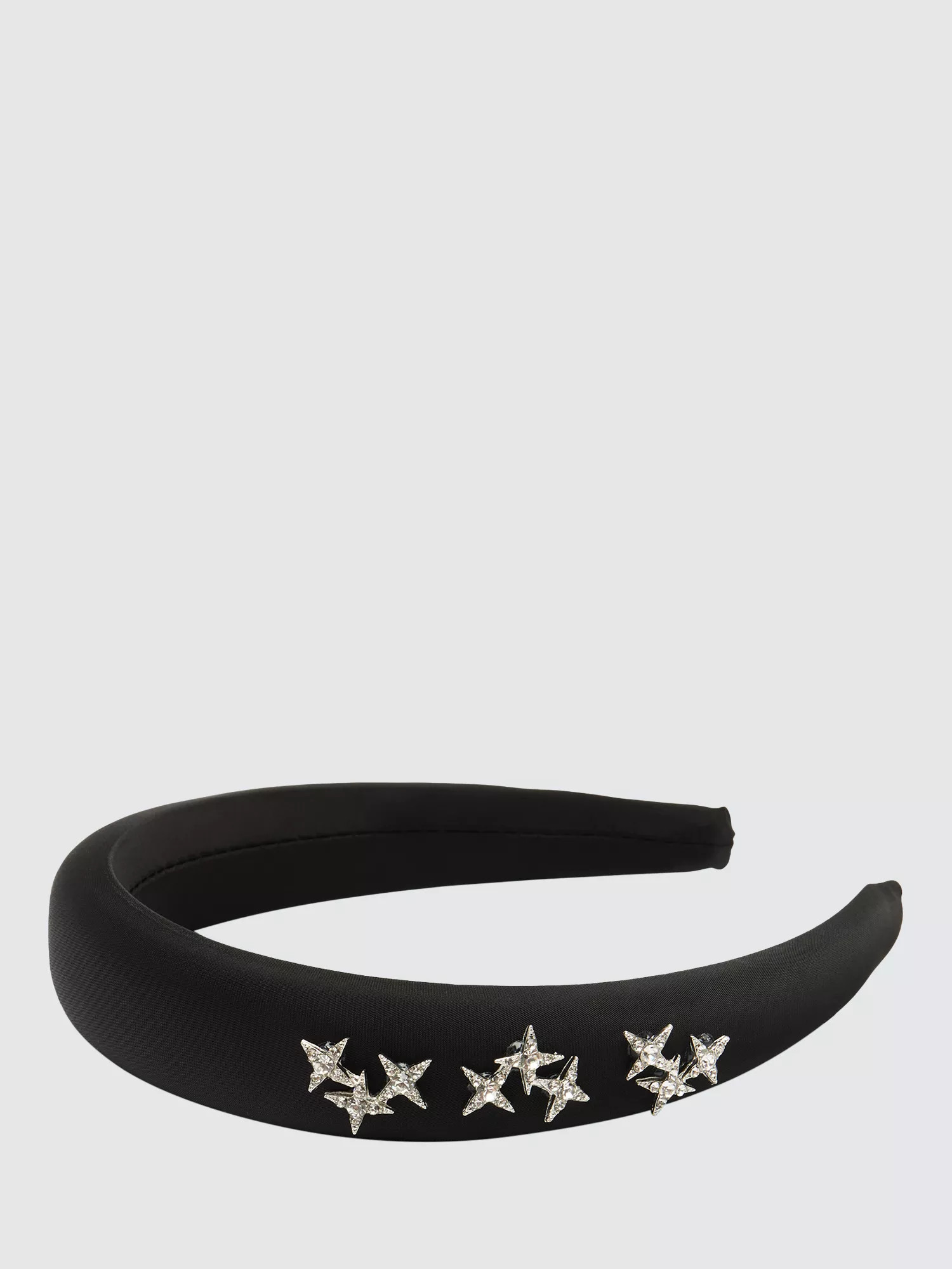 Bloom & Bay Starfall Satin Headband, Black | John Lewis (UK)