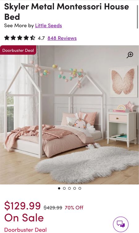 Ok we aren’t ready to change up Piper’s room arrangement but how sweet is this bed?! And such a good price! 

#LTKHome #LTKxWayDay #LTKSaleAlert