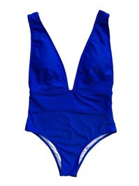 'Samantha' Plunge Neck Swimsuit (5 Colors) | Goodnight Macaroon