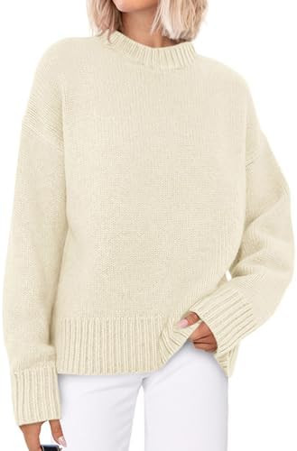 PRETTYGARDEN Womens Sweaters Fall 2025 Trendy Casual Crewneck Long Sleeve Cozy Knit Pullover Swea... | Amazon (US)