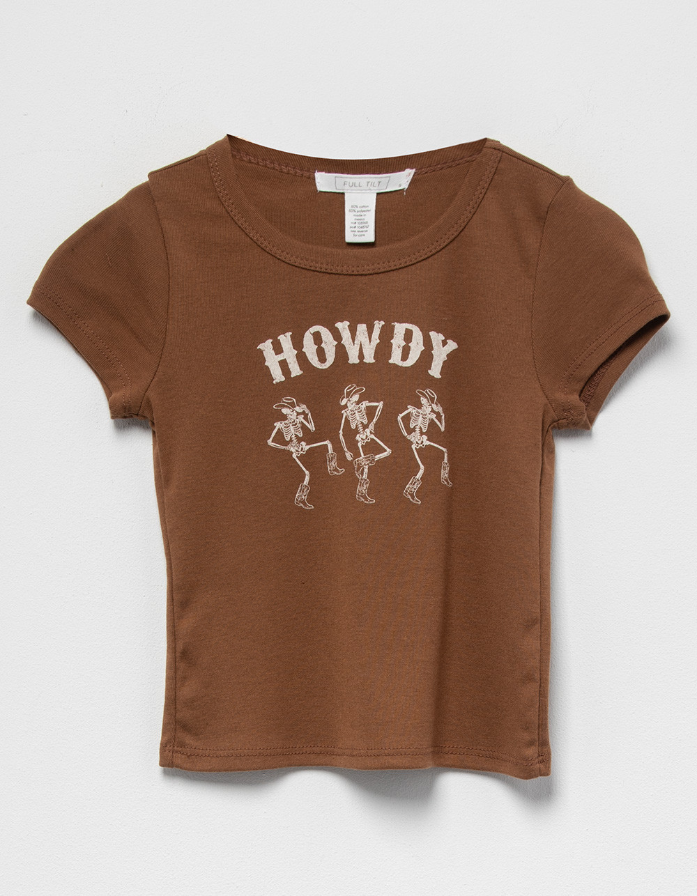 FULL TILT Western Skeleton Girls Baby Tee | Tillys