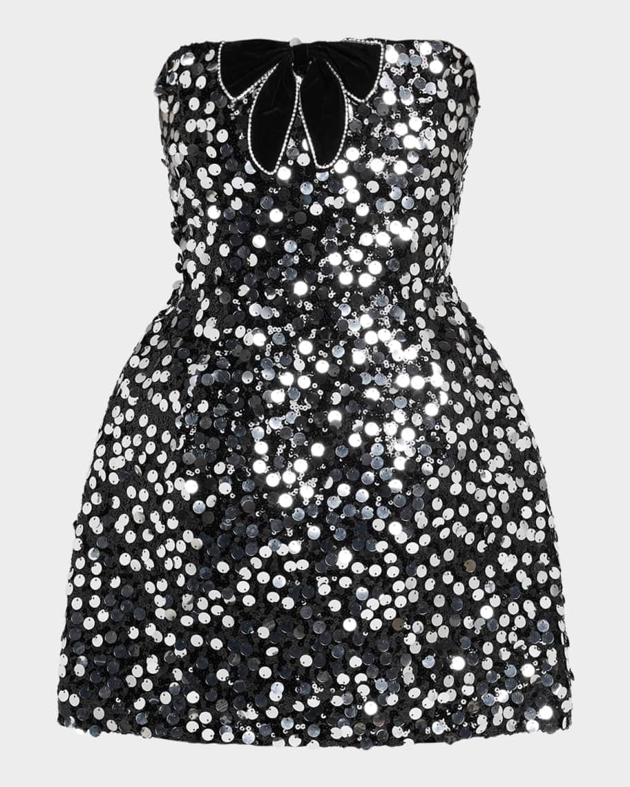 Bronx and Banco Maraya Sequined Strapless Mini Dress | Neiman Marcus