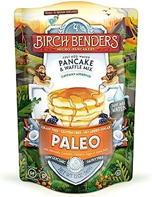 Paleo Pancake & Waffle Mix by Birch Benders, Low-Carb, High Protein, High Fiber, Gluten-free, Low... | Amazon (US)