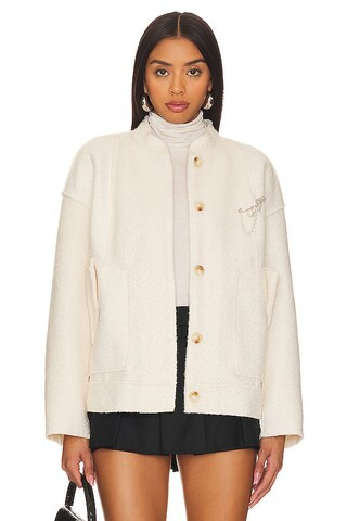 Free People Willow Bomber in Ivory from Revolve.com | Revolve Clothing (Global)