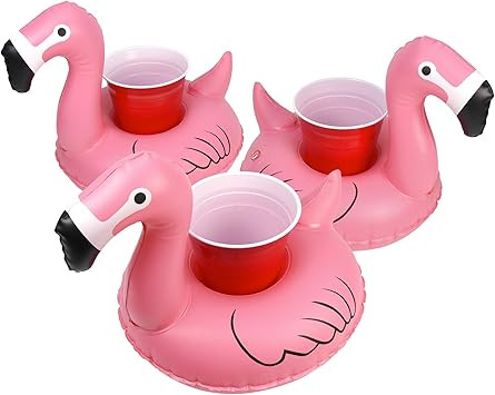 GoFloats Inflatable Pool and Hot Tub Drink Holders (3 Pack) (Choose - Unicorn, Flamingo, Palm Tre... | Amazon (US)