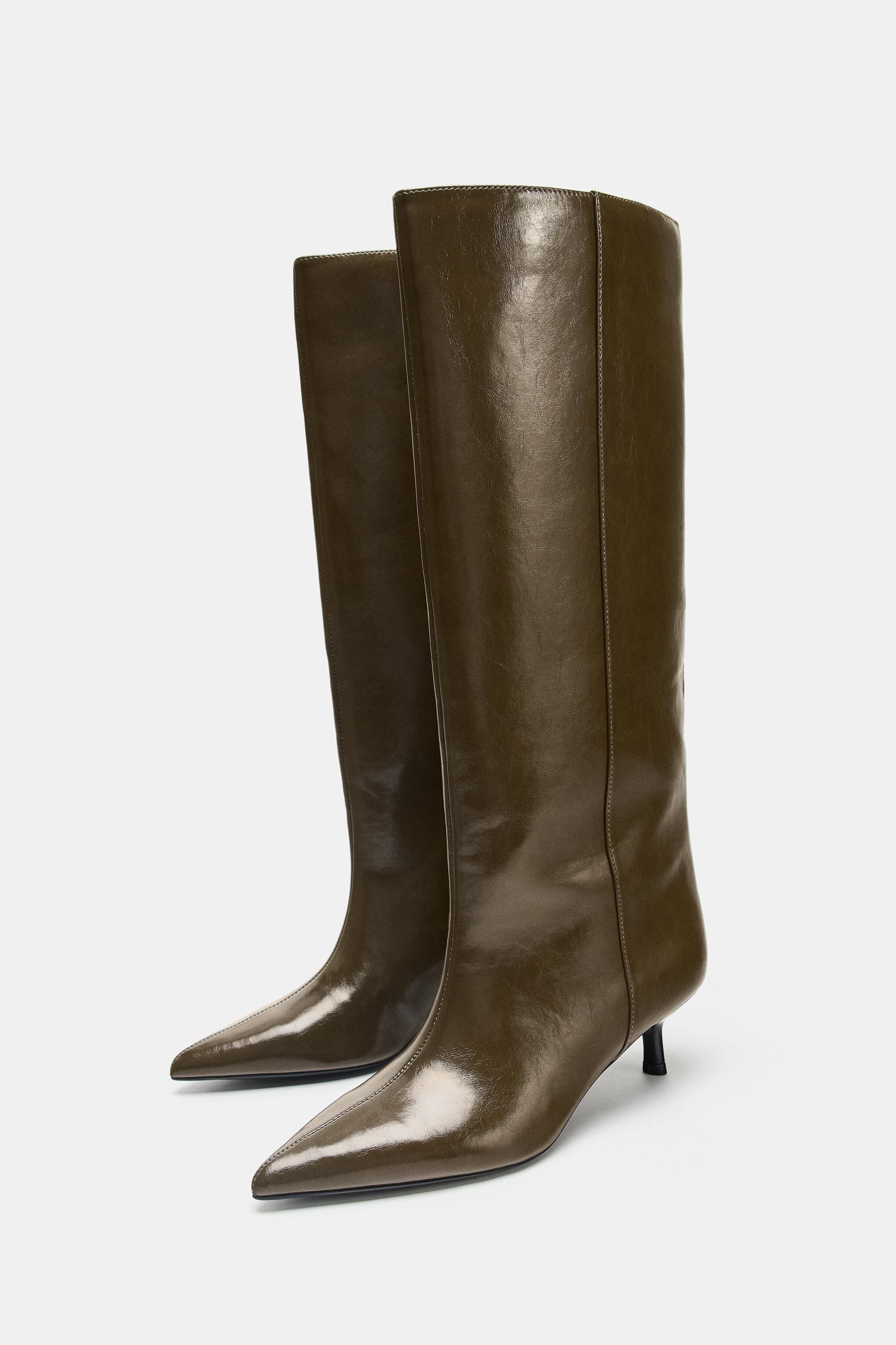 KITTEN HEEL BOOTS | Zara Canada