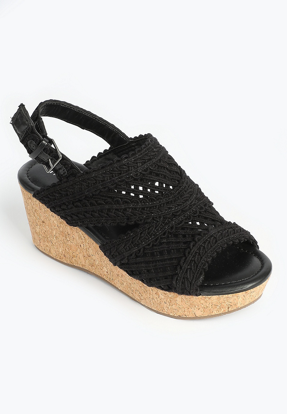 SuperCush Charlotte Crochet Cork Wedge | Maurices