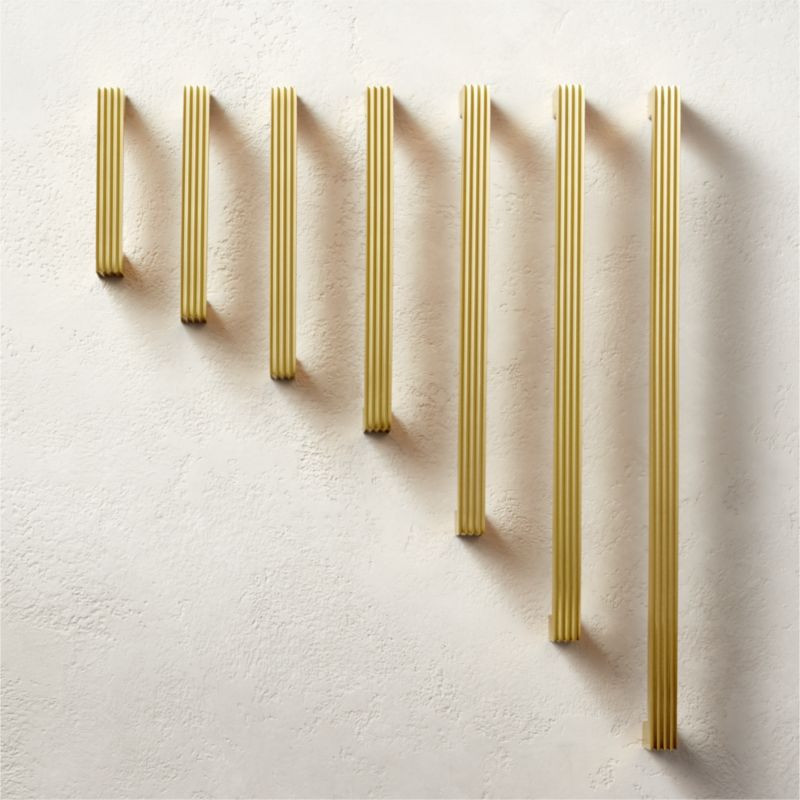 Cody Brushed Brass Handles | CB2 | CB2