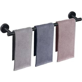 ATKING Bathroom 30 in. Wall Mounted Towel Bar Rustproof Towel Rack in Matte Black ADC-2092 - The ... | The Home Depot