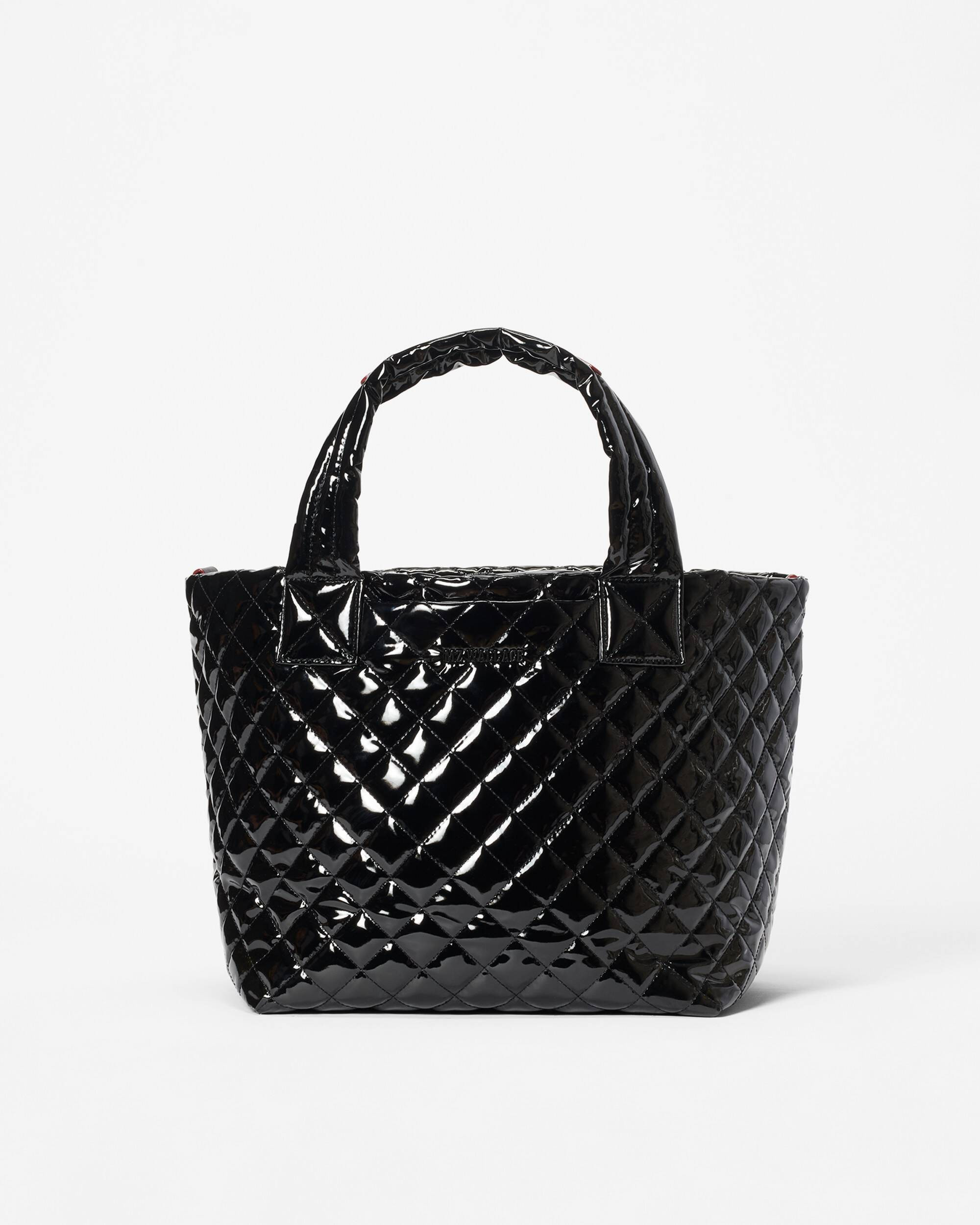 Black Lacquer Small Metro Tote Deluxe | MZ Wallace