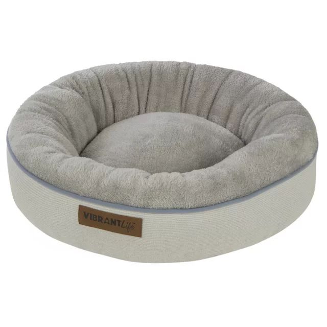 Vibrant Life Round Dreamer Mattress Edition Dog Bed, Small, 22"x22", up to 35lbs | Walmart (US)