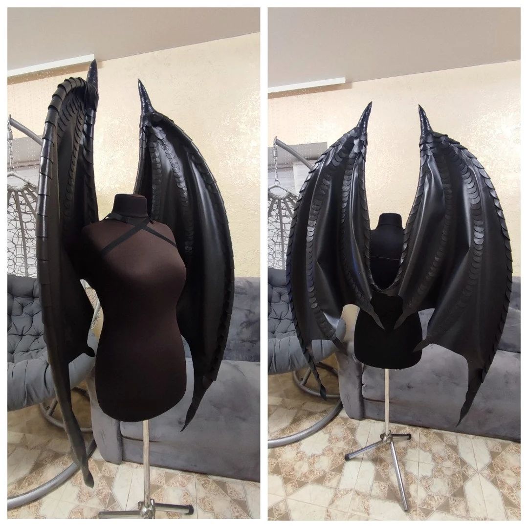 Bat Wings Costume, Cosplay Wings Costume, Vampire Costume, Demon Wings, Black Wings, Bat Wings Co... | Etsy (US)