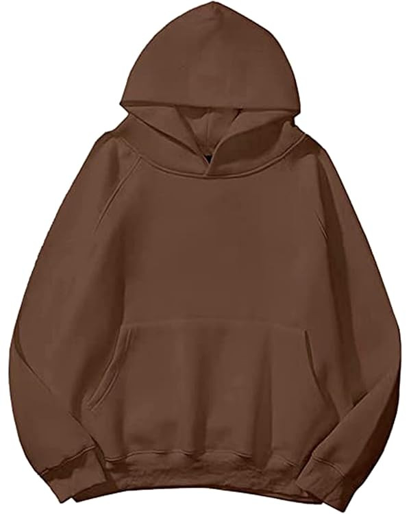 SAFRISIOR Oversized Hoodies for Women and Men Couples Fleece Basic Solid Hooded Sweatshirt Pullov... | Amazon (US)