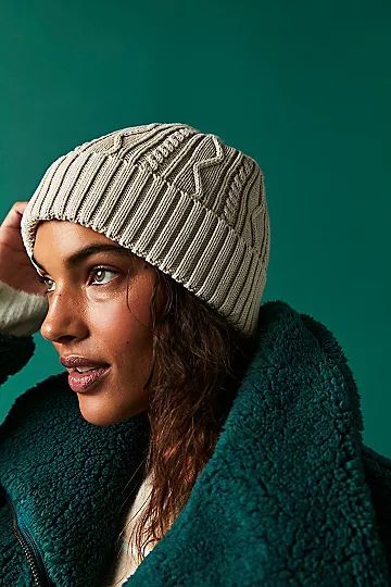 Stormi Washed Cable Beanie | Free People (Global - UK&FR Excluded)